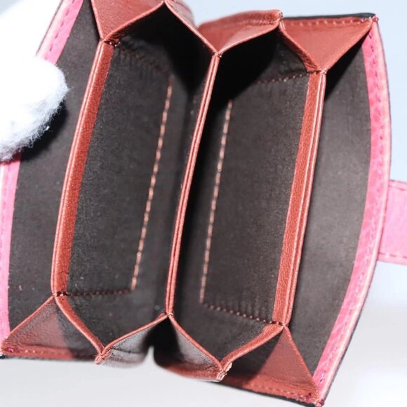 Chloe Card Case Leather Pink Auth 102045V - Picture 3 of 16